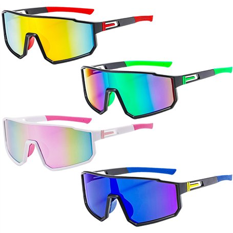 Lot de 4 lunettes de soleil polarisées pour homme et femme - Protection UV400 - Lunettes de protection rapides - Pour le sport d