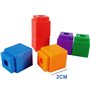 RAINBOW TOYFROG Lot de 100 cubes de comptage de mathématiques, blocs de chiffres éducatifs, jouets de classe, matériel d'apprent