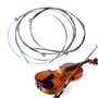 Jeu de Cordes pour Violon 4/4 Noyau en Acier Massif Jeu Complet de Cordes en Acier de Rechange universelles E-A-D-G