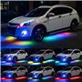 ConBlom LED sous la Voiture, 47&35Pouces Bandes Lumineuses à de Voiture Lumières sous-éclairage avec son actif et télécommande s