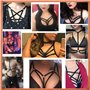 Harnais de Corps pour Femmes,2 PCS Bandage Corset Push Bra Chaud Femme Chic Sexy Lingerie Sexy Réglable Soutien-Gorge sans évide