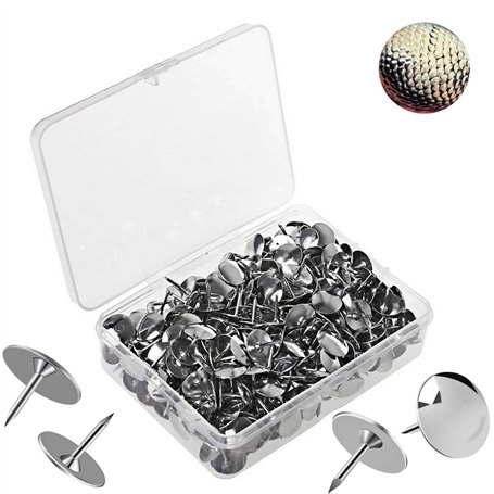 500 Pcs cersaty® Puntine da Disegno 10mm Argento Thumb Tacks per Ufficio o fai da Te