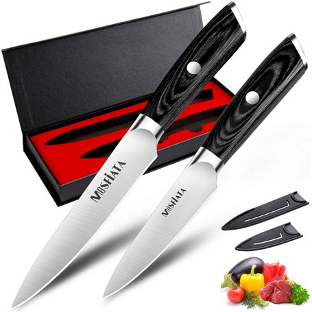 MOSFiATA Ensemble de couteaux de cuisine de 13 cm