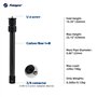 Fotopro Tube d'extension de 64 cm - Colonne centrale en 3 parties en fibre de carbone pour appareil photo reflex numérique monop