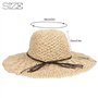 Chapeau de Paille Femmes Pliable Bohême Été Femmes Chapeau de Plage Bord Doux Respirant Grande Largeur Cap pour Voyage Vacances 