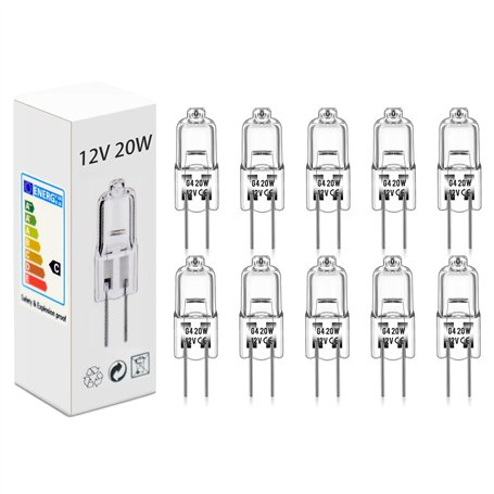 ampoule halogène g4 (10 pièces) 12V 20W 2800K ampoules halogènes Lumière blanche chaude Dimmable Pour remplacer les lustres en c