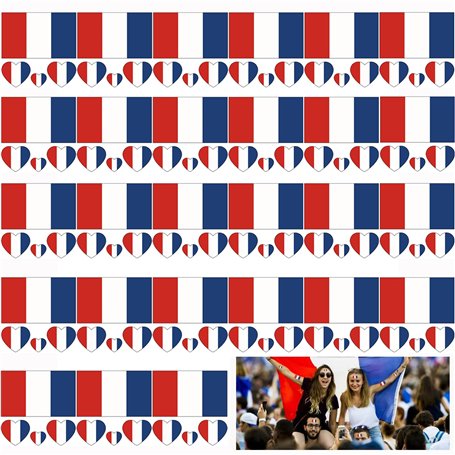 Rosymormor 27 Feuilles France Drapeau Tatouage Ephemere Olympiques