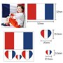 Rosymormor 27 Feuilles France Drapeau Tatouage Ephemere Olympiques, Tatouages Temporaire Kit Supporter France, Faux Tatouages Fo
