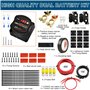 5M Waterproof Split Charge Relay Kit，12V 140amp Dual Battery Isolator For Truck Caravan Yacht Battery Controller Voltage Sensiti