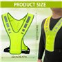 CHAOTEMAI Velo Gilet Fluorescent de Sécurité Gilet Velo Reflechissant Gilet Velo Gilet Réfléchissant Running Veste Réfléchissant