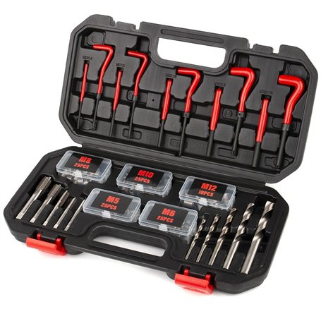 FOURROBBER 131 Pièces Kit de réparation de filetage