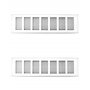 QWORK® 2 pièces grille de ventilation en aluminium