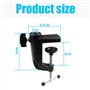 C-Clamp Base Stand Mounting Accessory - Pince C Robuste Table Métal Collier Fixation Support Pour Microphones Avec Vis Réglable 