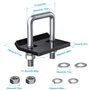 Namvo Hitch Tightener Stabilisateur anti-hochet en acier inoxydable avec verrouillage haute performance Installation facile