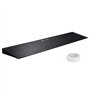 VEVOR Rampe de Seuil Hauteur 3 cm Rampe Trottoir Découpable Caoutchouc Charge 15 t Accès Fauteuil Roulant Largeur 90 cm Antidéra