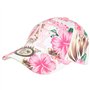 Hip Hop Honour Casquette Enfant Blanche Fleurs Roses Tropicales Baseball NY Hawai de 7 a 12 Ans - Taille: Taille Unique - Couleu