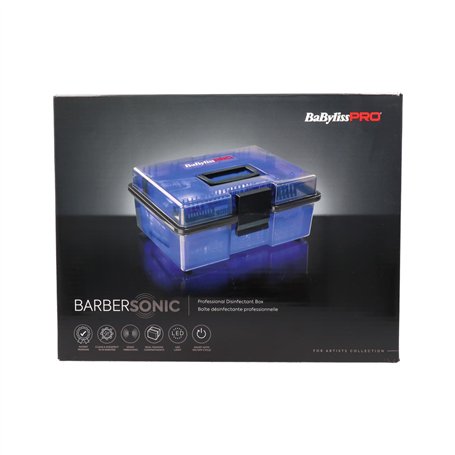 Babylisspro - Barbersonic - Boite Desinfectante Professionnelle Avec Vibrations Soniques - En 10 Minutes Seulement - Outils Nett