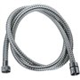 Flexible de douche - ROUSSEAU - Écrous métal - Sertis de sécurité - Longueur 1m50 - Inox chromé simple agrafage