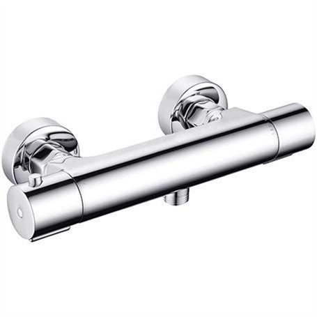 Mitigeur thermostatique de douche - EDOUARD ROUSSEAU - Garance 3 - Corps froid - Adapté a toute production d'eau chaude - Chromé