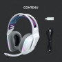 Casque Gaming - Sans fil - LOGITECH G - G733 LIGHTSPEED - Blanc 139,99 €