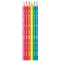 Maped - 6 Crayons de couleur NEON - Coloriage Effet Néon - Boîte de 6 Crayons NEON