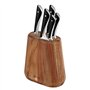 JAMIE OLIVER by Tefal Bloc + 5 Couteaux de cuisine, Chef 20 cm, Santoku 16.5 cm, Pain 20 cm, Utilité 12 cm, Office 9 cm K267S556