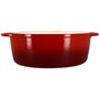 Cocotte - MENASTYL - 6020102 - Ovale - En fonte acier émaillé - Rouge - 6,5 litres