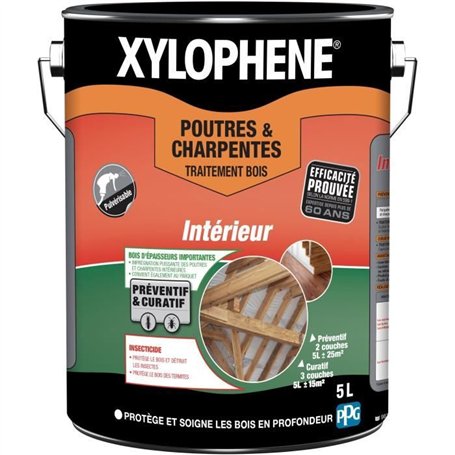 Traitement poutres & charpentes - XYLOPHENE - 5 L