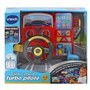 VTech - Super Console Turbo Pilote, Simulateur de Conduite avec Écran Couleur et Tableau de Bord, Courses de Voitures, Apprentis