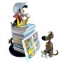 Plastoy Figurine De Collection : Lucky Luke & Rantanplan Pile D'Albums