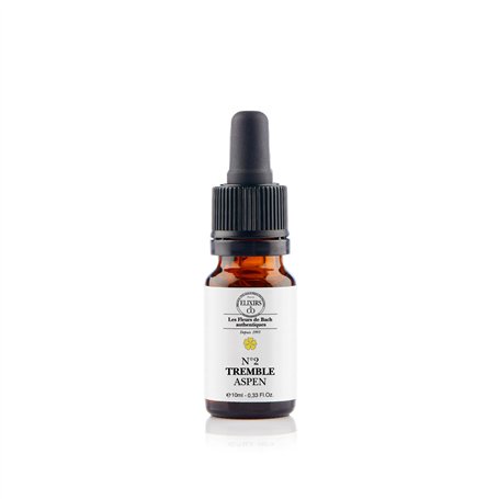 Elixir Tremble/Aspen n°2 BIO - Calme et Sérénité - Remède naturel aux Fleurs de Bach 10mL - Elixirs & Co - Complément alimentair