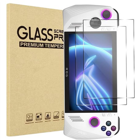PHONILLICO Verre Trempé pour Asus ROG Ally 2023 [Pack de 2] Film Protection Resistant Vitre Protecteur Anti Rayure