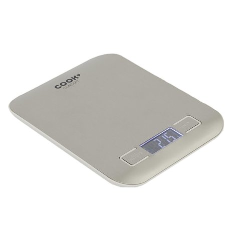 Cook Concept KU6610 Balance culinaire électronique Digitale rectangulaire 5kg INOX Gris H1