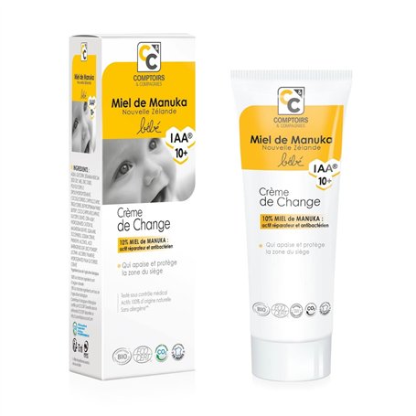 CRÈME DE CHANGE CERTIFIÉE BIO 10% MIEL DE MANUKA IAA10+ - 75ml