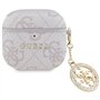 CG Mobile Guess 4G Étui à breloques Strass pour AirPods 4 (Rose)