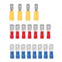 OROK - Coffret de 18 cosses électriques pour Voiture - Lot de 18 cosses Plate mâle - 2.8 à 6.3mm - Rouge