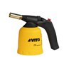 VITO - Lampe à souder Allumage piezo Coque ABS Verrou de sécurité Poignée ergonomique + 2 cartouches 190gr butane