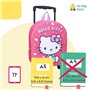 mybagstory - Sac à Dos à roulettes 3D Hello Kitty pour Fille – 3D – Rose - Enfant - Ecole - Maternelle - Garderie - Cartable Fil