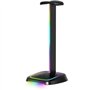 Support casque gamer - The G-Lab - K-STAND-NEON RGB - HUB USB/USB-C - Filaire - Éclairage RGB - Noir
