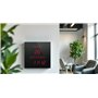 STAB HIGH TECH PARTS Horloge calendrier murale à LED rouges CT2828R– Excellente lisibilité – Repérage rapide et simple – Afficha