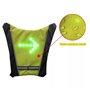 AMNN Gilet de Cyclisme à LED, Gilet réfléchissant à LED avec indicateur de Direction - Télécommande, Feux de Direction, Recharge