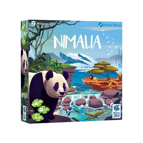 Nimalia - Jeu de société - 10 Ans et Plus - Jeu stratégique familiale - Pose de Cartes - La Boite de Jeu - Blackrock Games