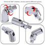 AERZETIX - C68544 - Adaptateur cardan 1/2" de douille à tête articulée pour clé à cliquet - en acier CR V50BV30 - couleur argent