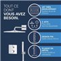 Ensemble de douche encastré - 1 jet - Mitigeur thermostatique - GROHE - 34881000 - Gris