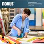 NOVUS TOOLS Agrafeuse manuelle J-51 Kit avec 1200 agrafes │ Agrafeuse et cloueuse professionnelles en aluminium pour agrafes en 