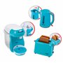 Theo Klein 9598 Bosch Set Petit déjeuner I Grille-Pain, cafetière Automatique et Bouilloire I avec Vaisselle, Couverts et Access