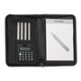 Alassio Corniglia 30144 Porte-Documents en Similicuir avec Calculatrice Noir Format A5 24 x 18 x 3
