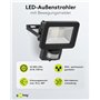 goobay 53879 Projecteur LED avec détecteur de mouvement 20 W Lumière blanche neutre 4000 K 1700 lm Angle d'éclairage 100° Indice