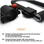 nean Antivol de vélo en U avec support et 2 clés de sécurité, Ø 12 mm, 207 x 138 mm, noir