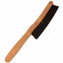 Breiter Brosse à Chapeau Brosse Textile Brosse pour Le Nettoyage des Chapeaux en Feutre – en Véritable Bois de Poirier et Poils 